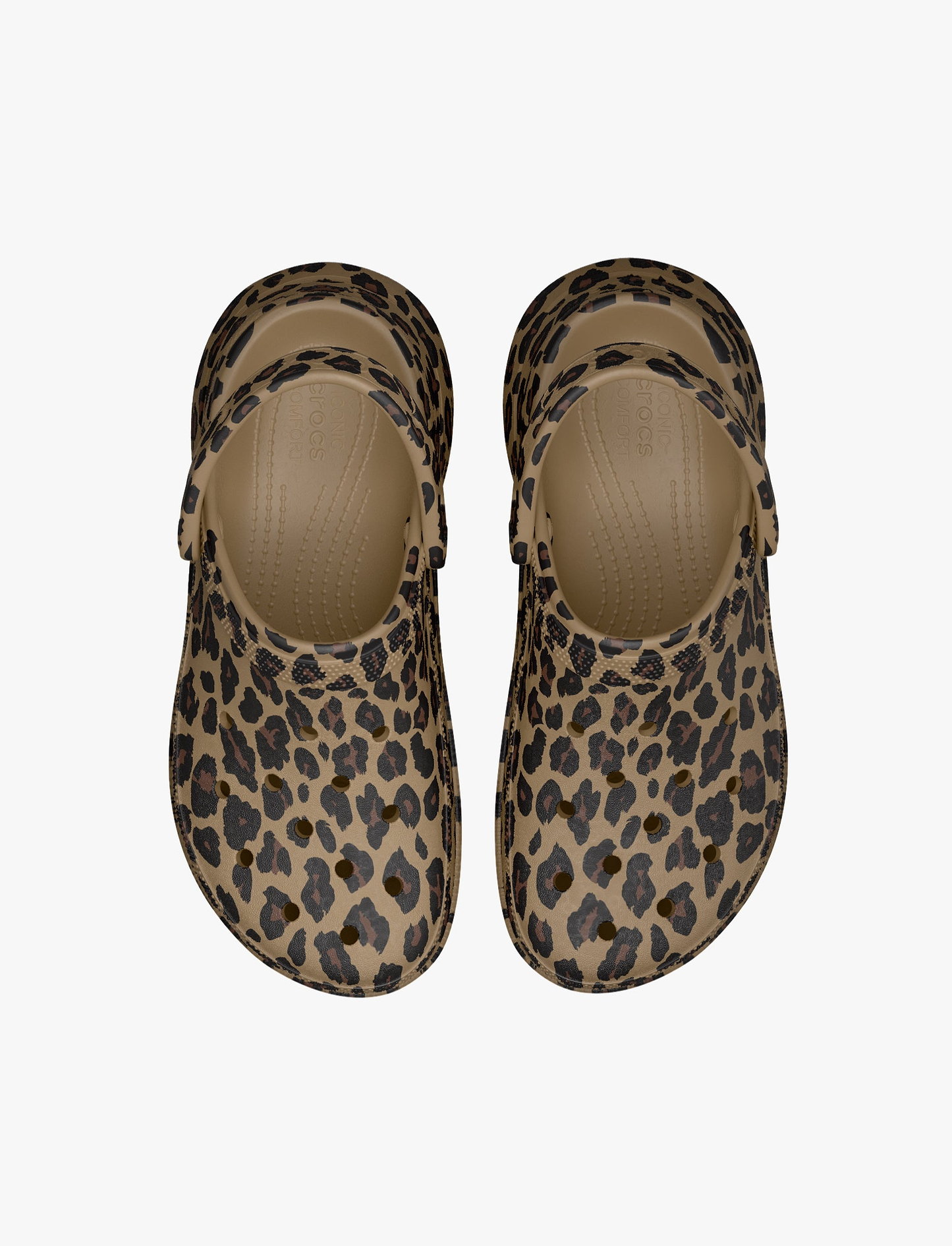 Crocs Bae Animal Clog -  כפכפי קלוג קרוקס ביי פלטפורמה לנשים בהדפס מנומר