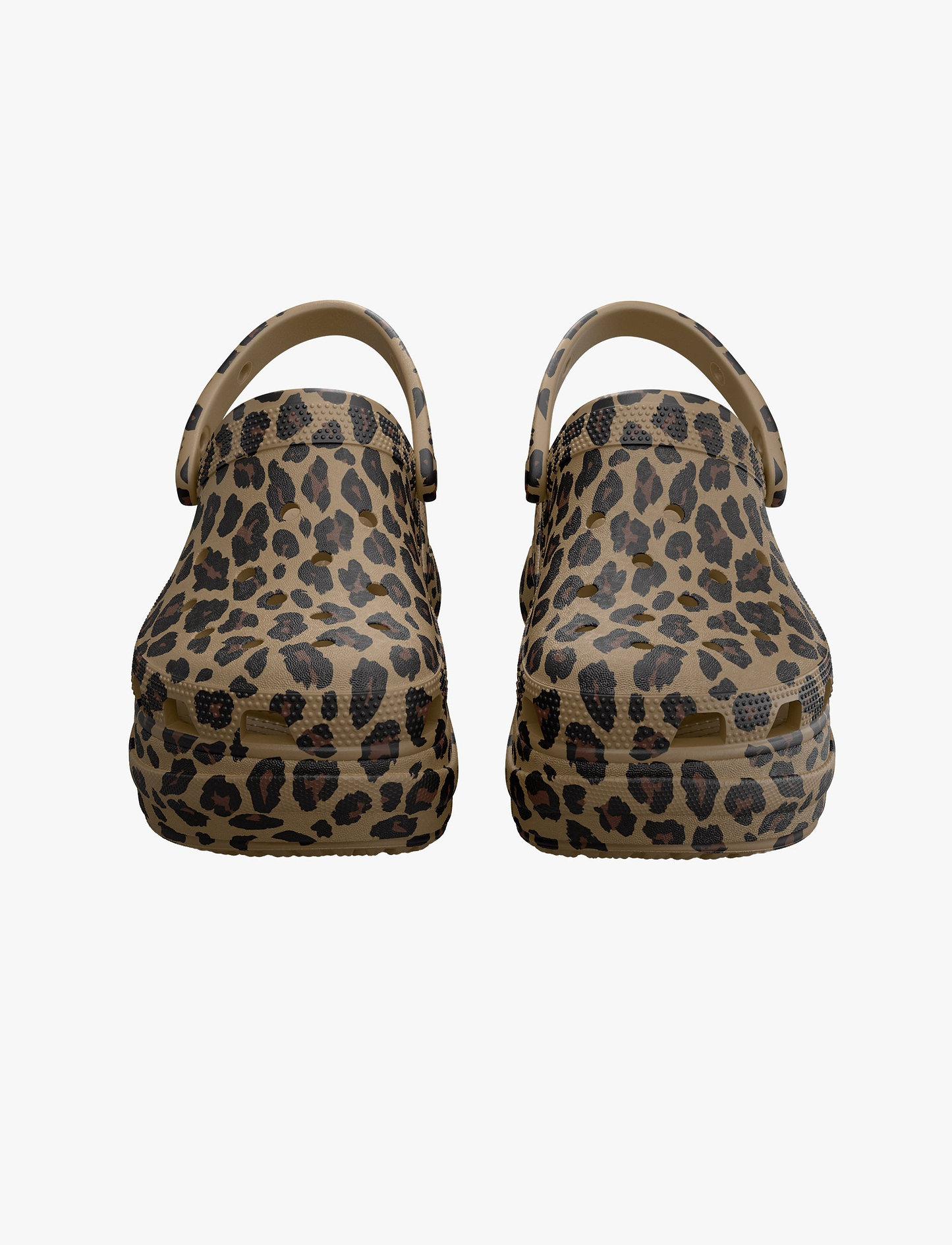 Crocs Bae Animal Clog -  כפכפי קלוג קרוקס ביי פלטפורמה לנשים בהדפס מנומר