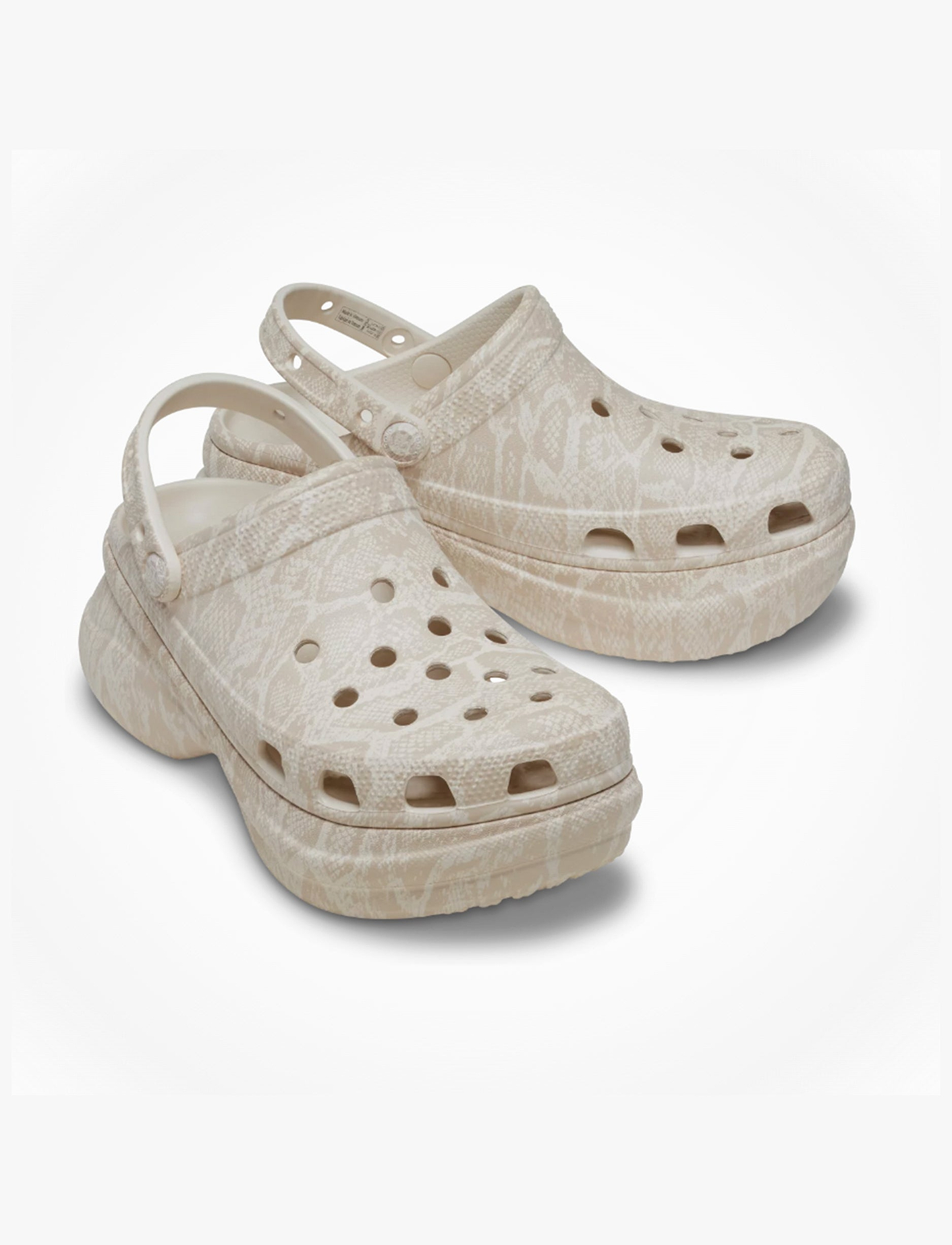 Crocs Bae Animal Clog -  כפכפי קלוג קרוקס ביי פלטפורמה לנשים בהדפס מנומר