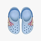 Crocs Classic Star Lights Clog T - כפכפי קרוקס קלוג עם אורות לילדים בצבע כחול פרוסט