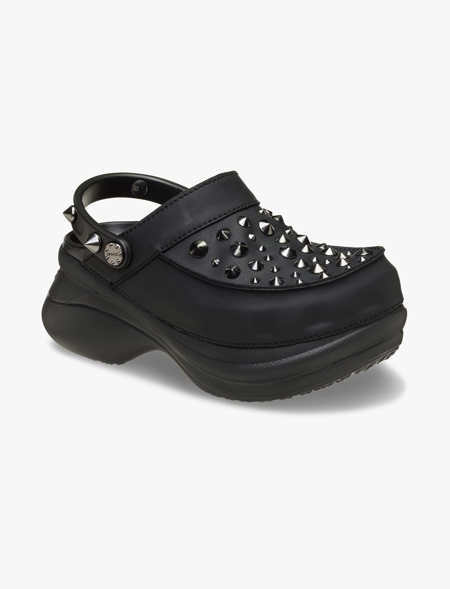 Crocs Bae Studded Clog - כפכפי קלוג קרוקס ביי פלטפורמה עם ניטים לנשים בצבע שחור