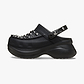 Crocs Bae Studded Clog - כפכפי קלוג קרוקס ביי פלטפורמה עם ניטים לנשים בצבע שחור