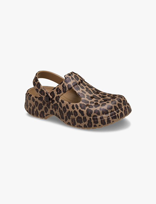 Crocs Classic Mary Jane Animal Clog Kids - כפכפי קרוקס קלוג מרי ג'ין לבנות בהדפס מנומר
