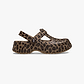 Crocs Classic Mary Jane Animal Clog T - כפכפי קרוקס קלוג מרי ג'ין לבנות בהדפס מנומר מידות קטנות