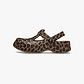Crocs Classic Mary Jane Animal Clog T - כפכפי קרוקס קלוג מרי ג'ין לבנות בהדפס מנומר מידות קטנות