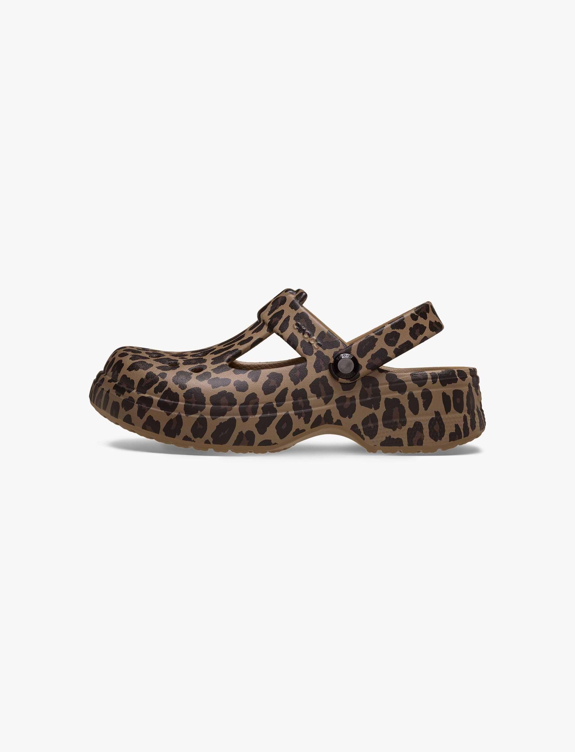 Crocs Classic Mary Jane Animal Clog T - כפכפי קרוקס קלוג מרי ג'ין לבנות בהדפס מנומר מידות קטנות