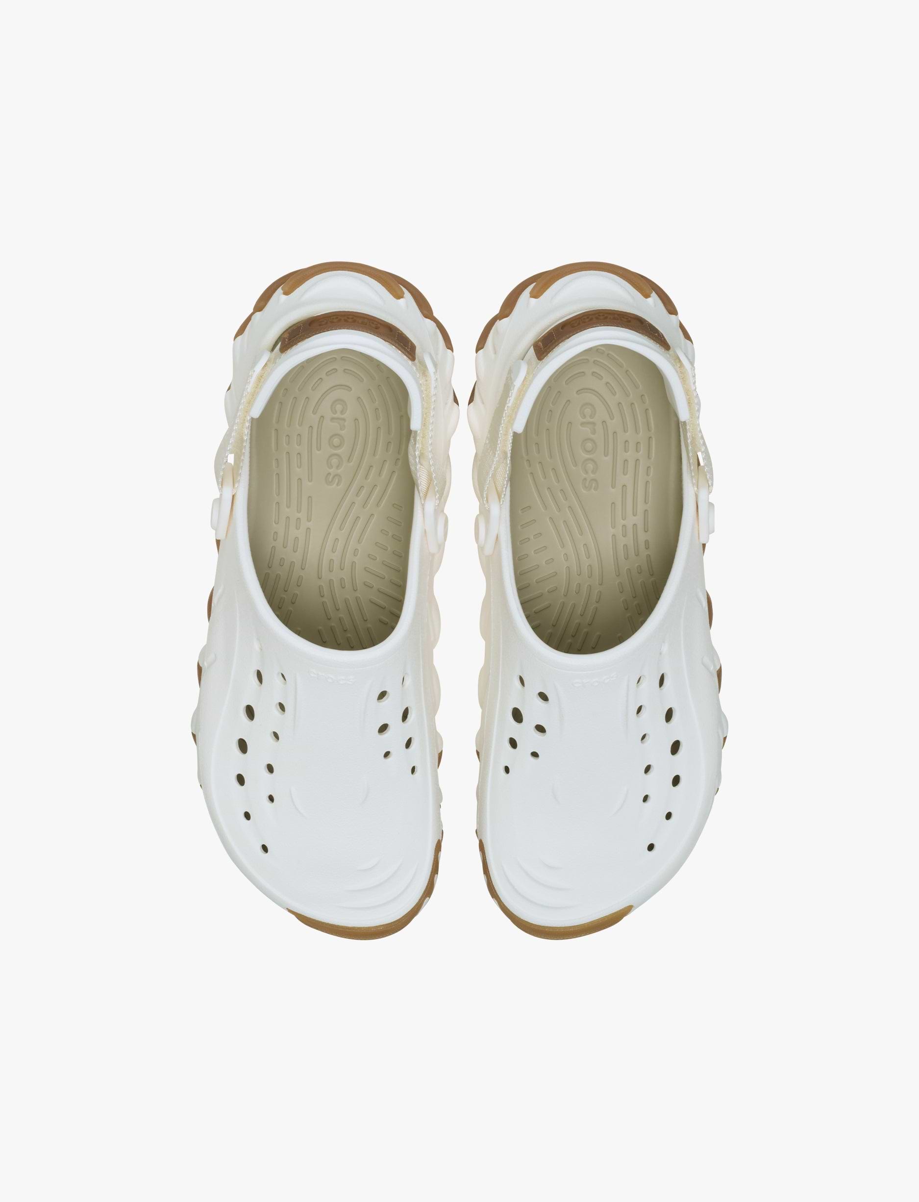 Crocs Echo Gum RO Clog - כפכפי אקו קלוג בצבע לבן גיר