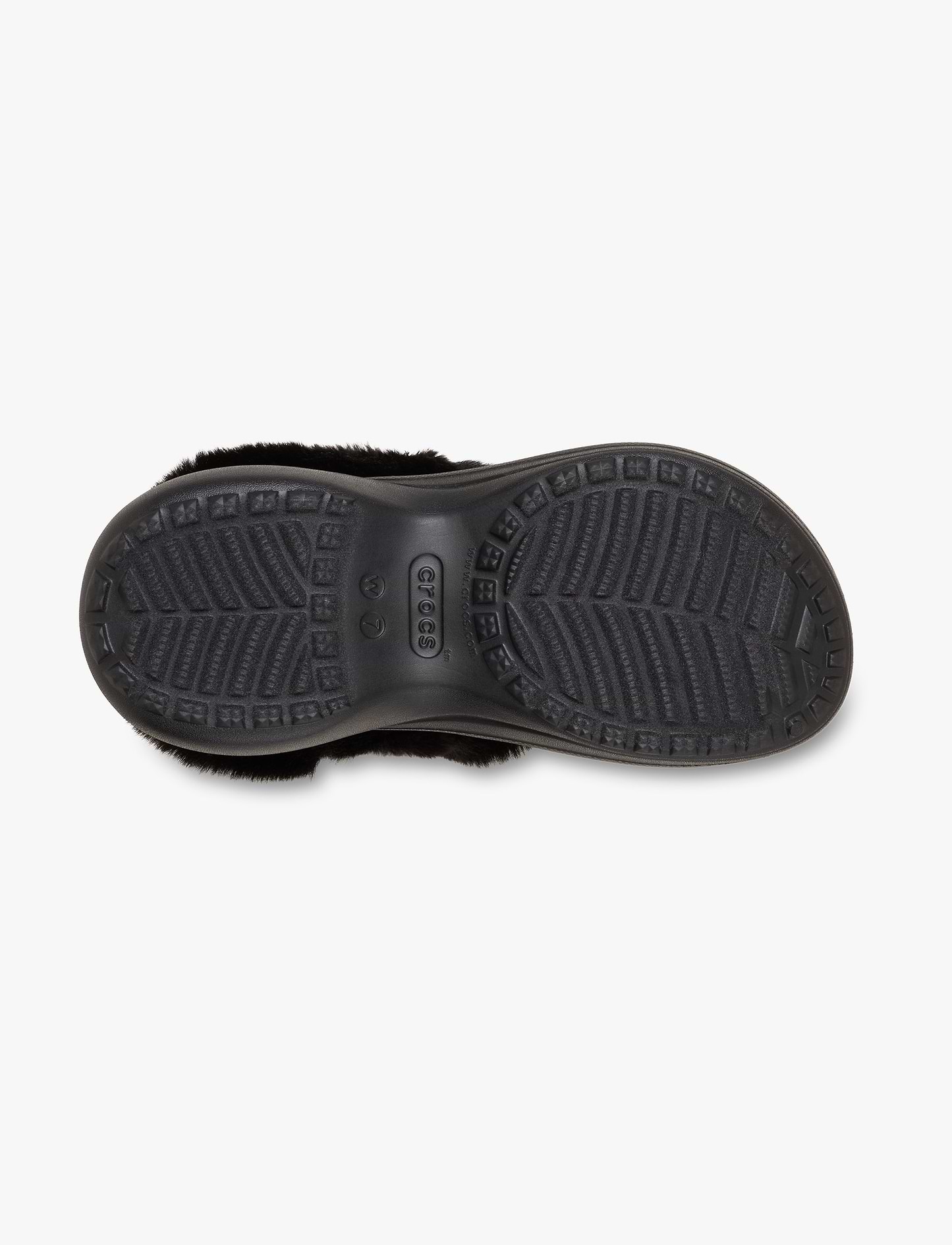 Crocs Bae Lined Clog - כפכפים פרוותיים קרוקס פלטפורמה ביי לנשים בצבע שחור