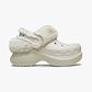 Crocs Bae Lined Clog - כפכפים פרוותיים קרוקס פלטפורמה ביי לנשים בצבע סטוקו