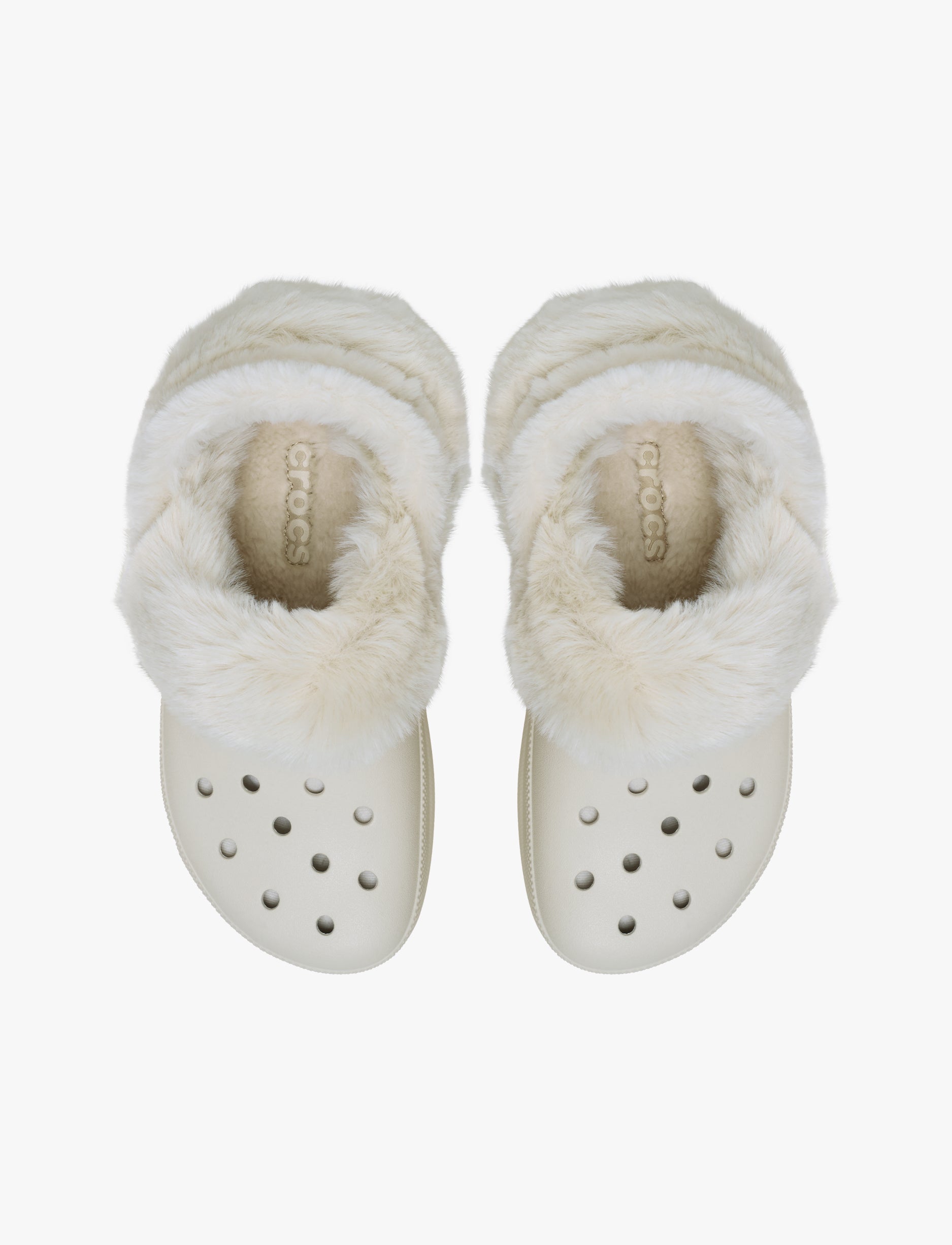 Crocs Bae Lined Clog - כפכפים פרוותיים קרוקס פלטפורמה ביי לנשים בצבע סטוקו
