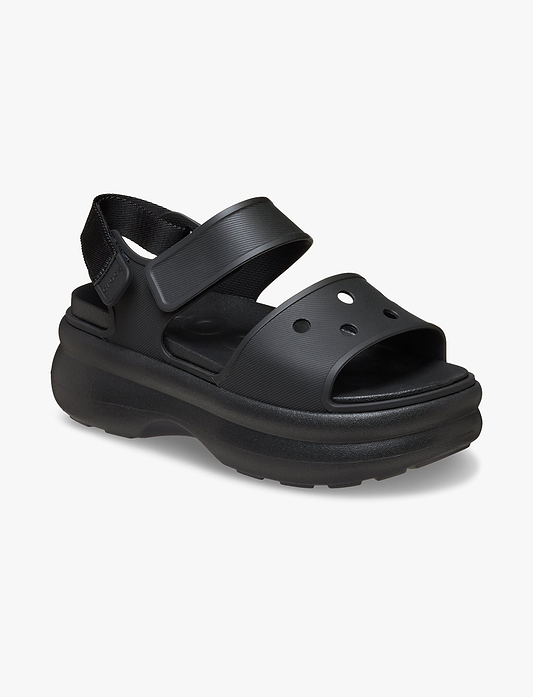 Crocs Soho Y Strap Sandal - סנדלי פלטפורמה סוהו קרוקס לנשים בצבע שחור