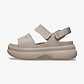 Crocs Soho Y Strap Sandal - סנדלי פלטפורמה סוהו קרוקס לנשים בצבע דולסה