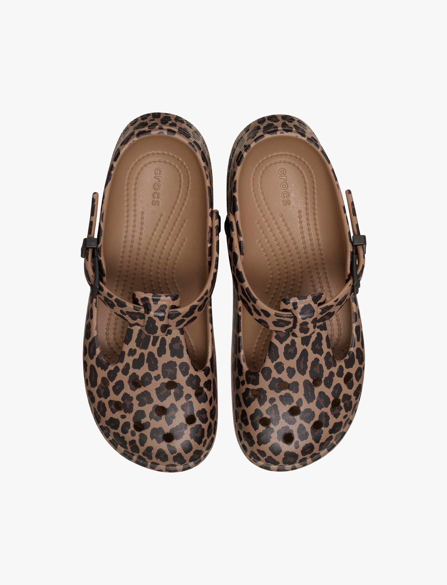 Crocs Classic Mary Jane Animal Clog - כפכפי קרוקס קלוג מרי ג'ין לנשים בהדפס מנומר