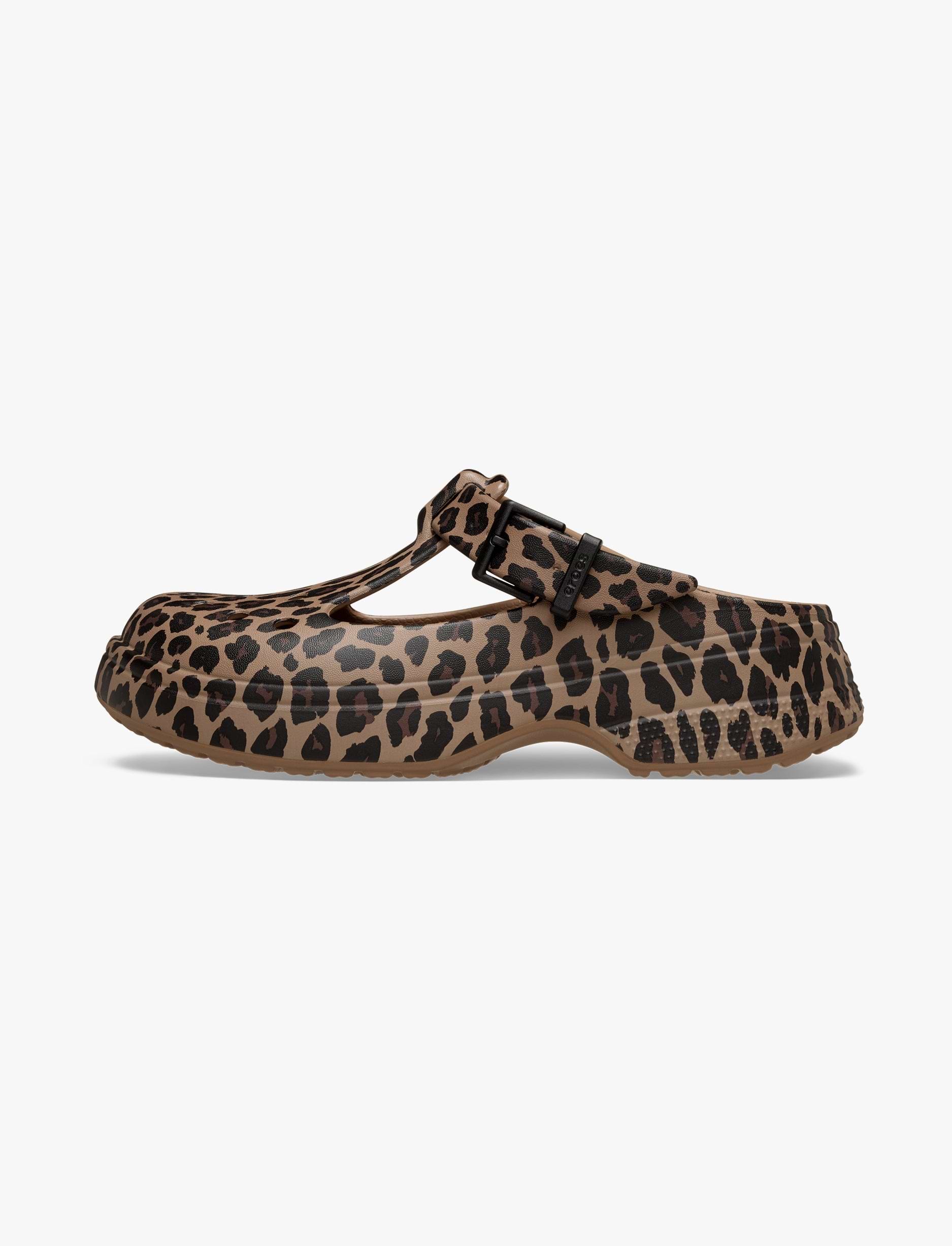 Crocs Classic Mary Jane Animal Clog - כפכפי קרוקס קלוג מרי ג'ין לנשים בהדפס מנומר