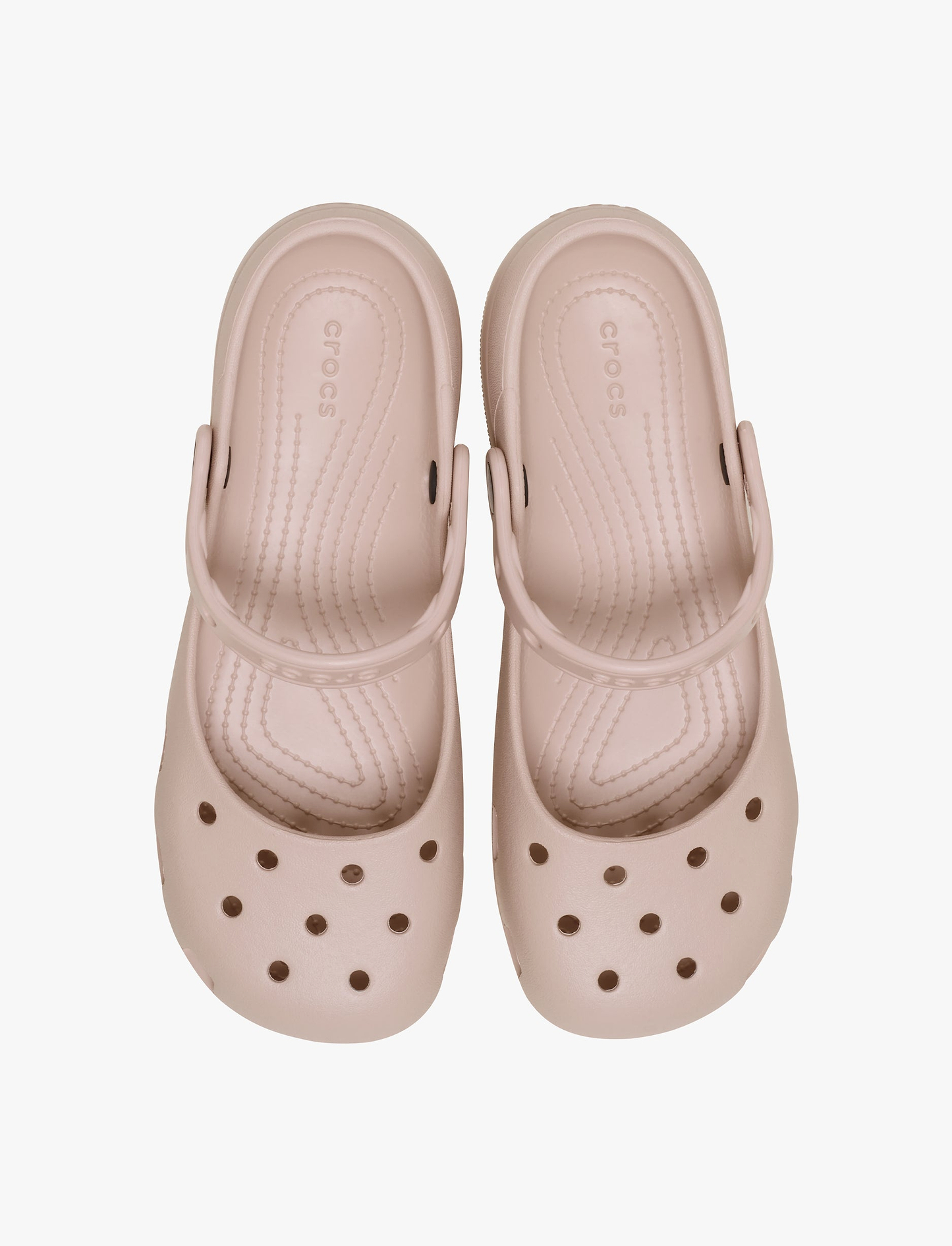 Crocs Classic Ballet - כפכפי בובה קרוקס לנשים בצבע קוורץ