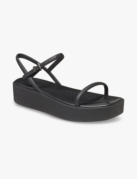 Crocs Miami Platform Y Strap Sandal - סנדלי פלטפורמה קרוקס לנשים בצבע שחור