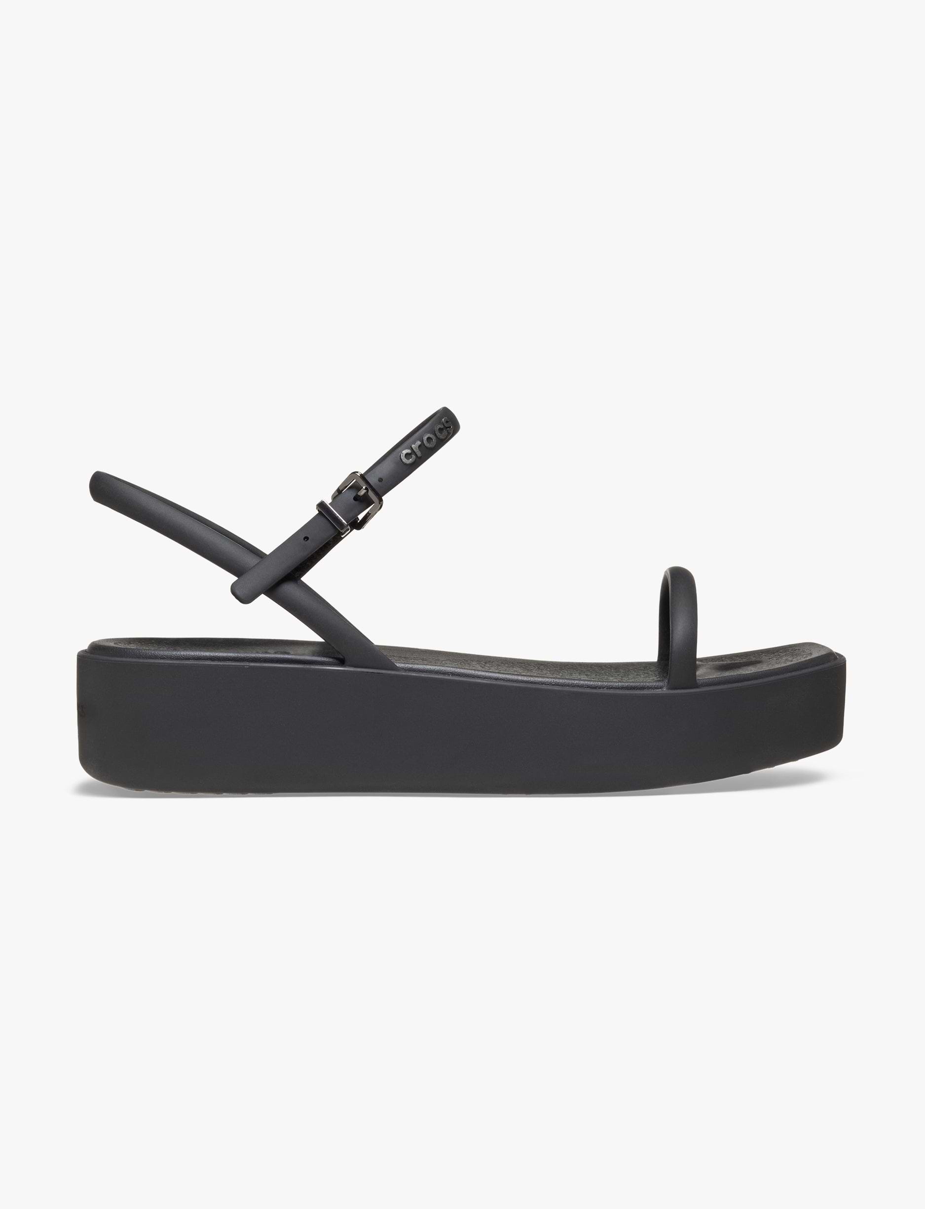 Crocs Miami Platform Y Strap Sandal - סנדלי פלטפורמה קרוקס לנשים בצבע שחור