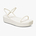 Crocs Miami Platform Y Strap Sandal - סנדלי פלטפורמה קרוקס לנשים בצבע לבן גיר