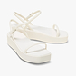 Crocs Miami Platform Y Strap Sandal - סנדלי פלטפורמה קרוקס לנשים בצבע לבן גיר