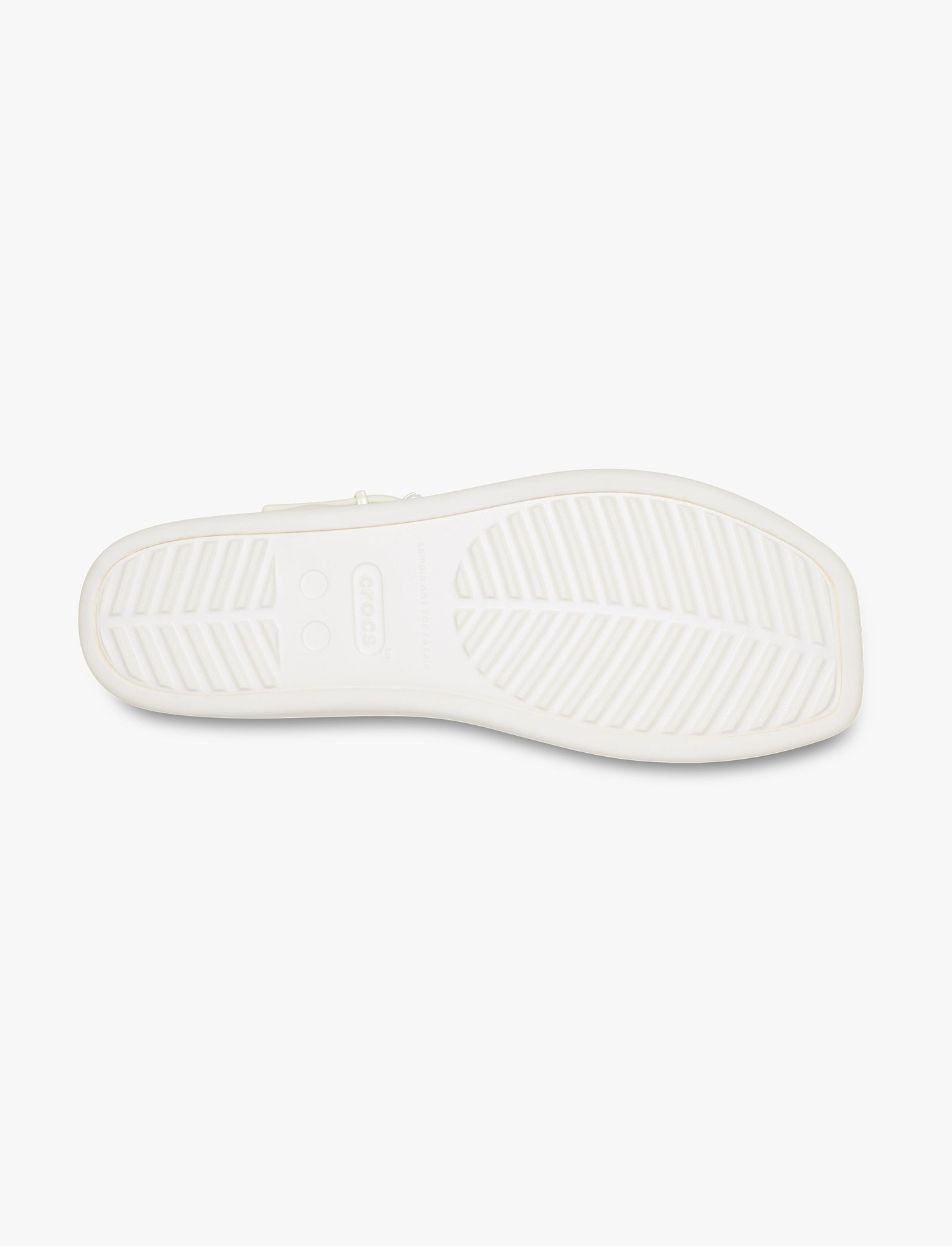 Crocs Miami Platform Y Strap Sandal - סנדלי פלטפורמה קרוקס לנשים בצבע לבן גיר