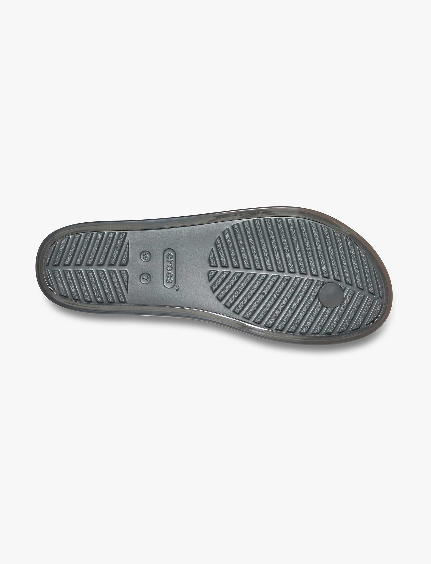 Crocs Miami Round Toe Jelly - כפכפי אצבע מיאמי קרוקס לנשים בצבע קרבון ג'לי