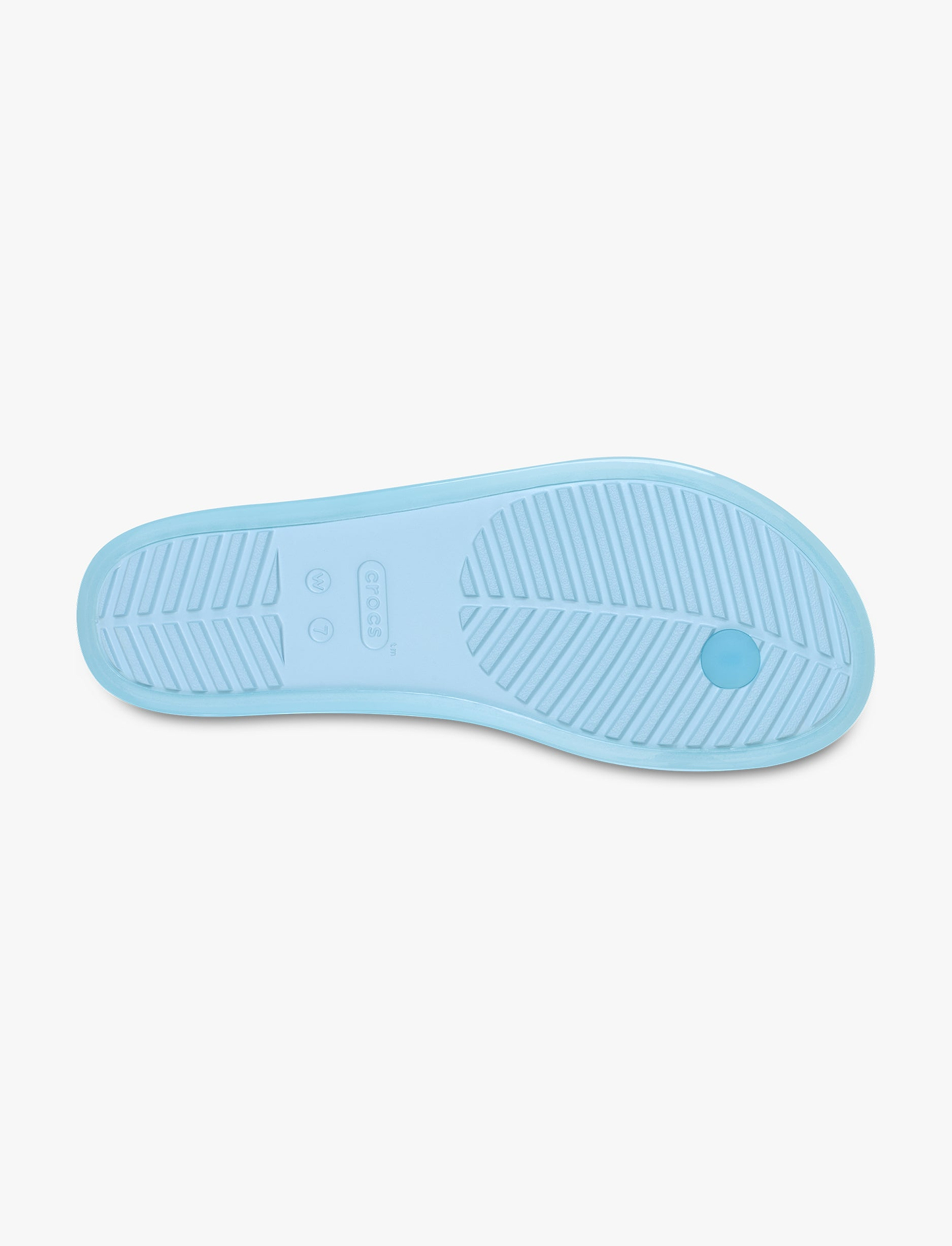 Crocs Miami Round Toe Jelly - כפכפי אצבע מיאמי קרוקס לנשים בצבע כחול שמיים ג'לי