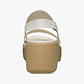 Crocs Brooklyn Sky Sandal - סנדלי פלטפורמה קרוקס ברוקלין סקיי לנשים בצבע פרפה/חום קשיו