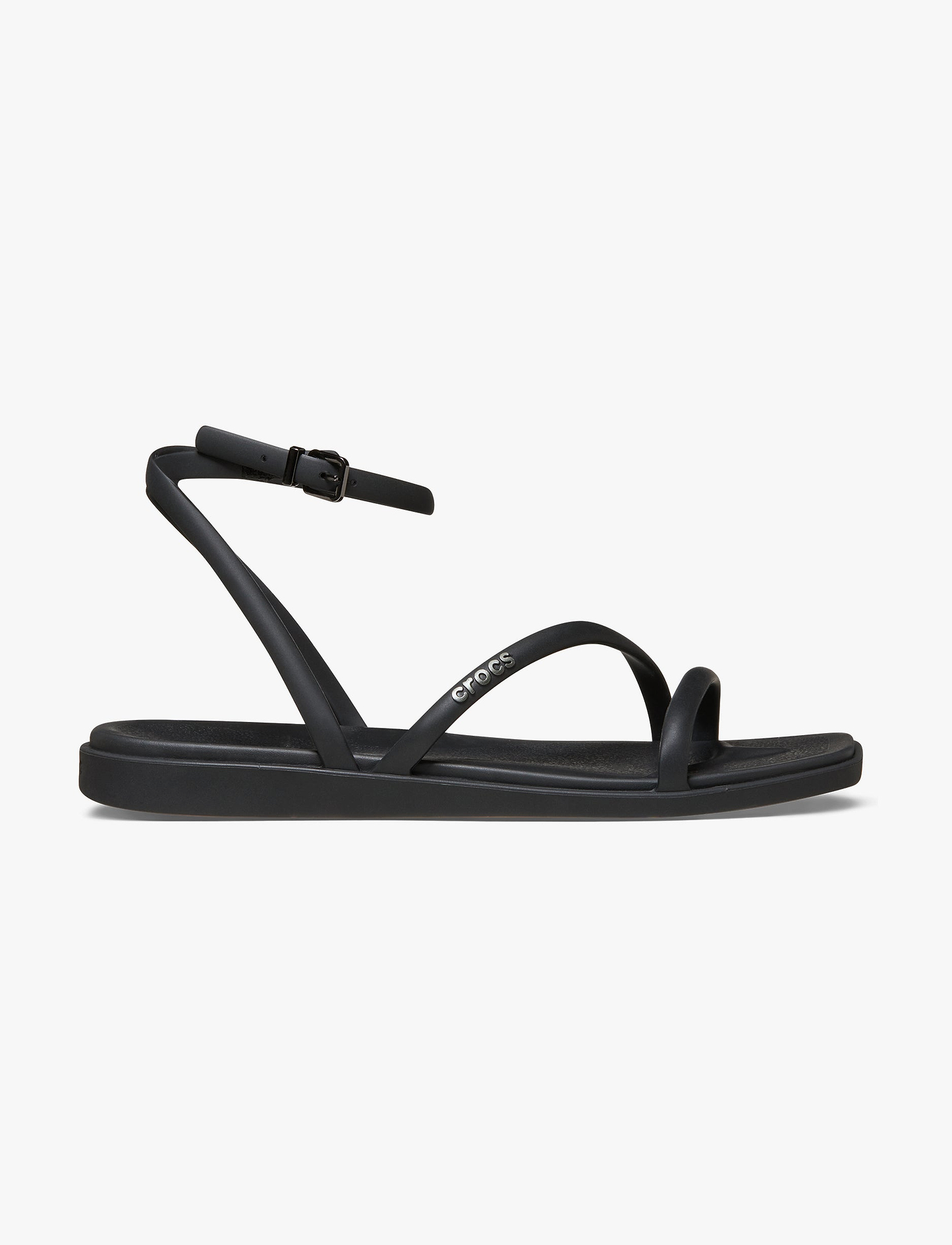 Crocs Miami Ankle Strap Sanda l -  סנדלי קרוקס מיאמי עם רצועת קרסול לנשים בצבע שחור