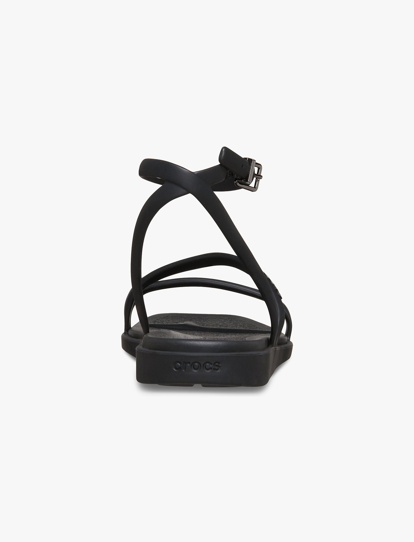 Crocs Miami Ankle Strap Sanda l -  סנדלי קרוקס מיאמי עם רצועת קרסול לנשים בצבע שחור