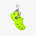 Crocs Classic Clog Bag Charm - מחזיק מפתחות קרוקס בצבע לימון זינג