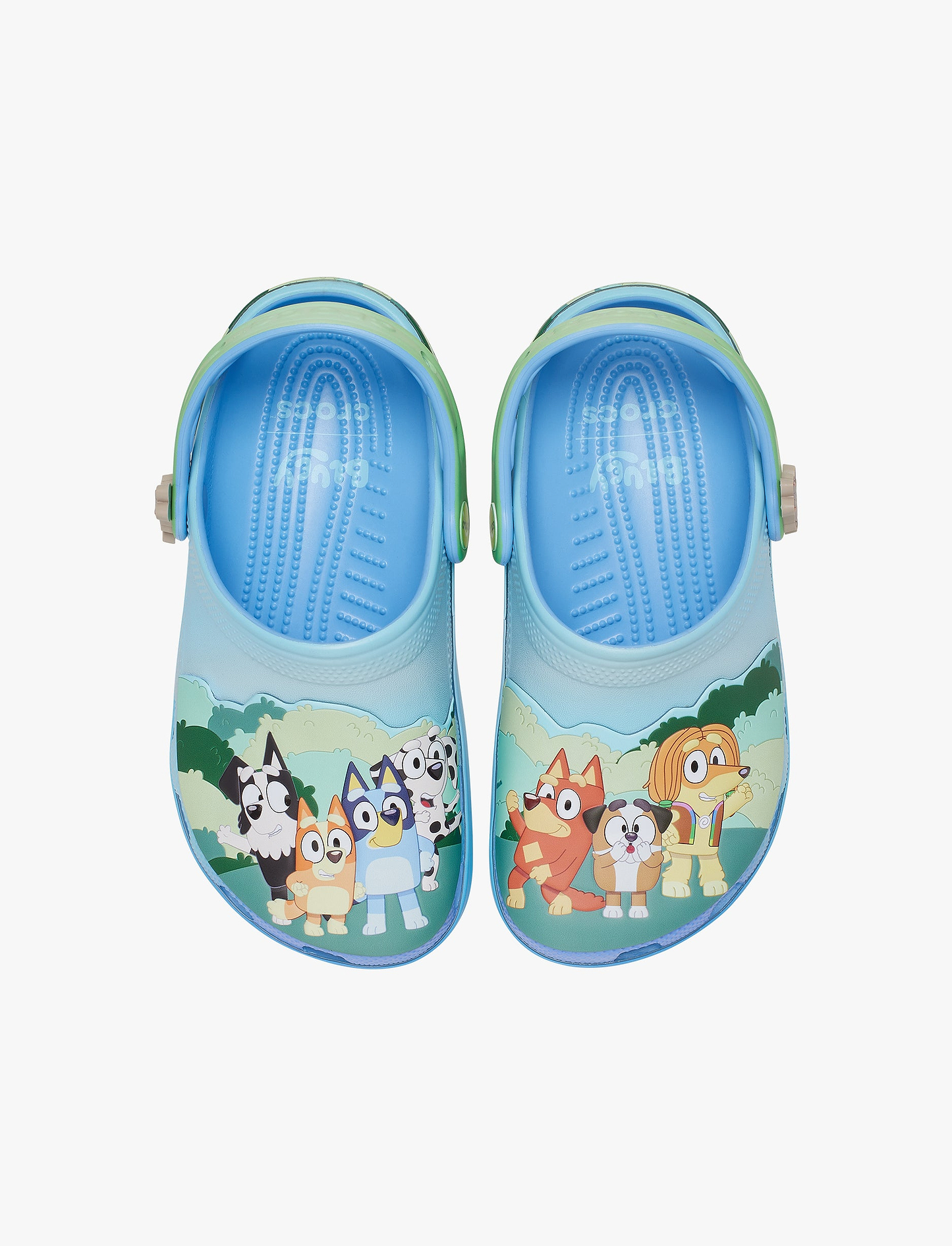 Toddler Bluey Best Buddies Classic Clog - כפכפי קרוקס בלואי וחברים לילדים בצבע כחול