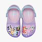 Toddler Bluey Friends Forever Classic Clog - כפכפי קרוקס בלואי חברים לנצח לילדים בצבע סגול