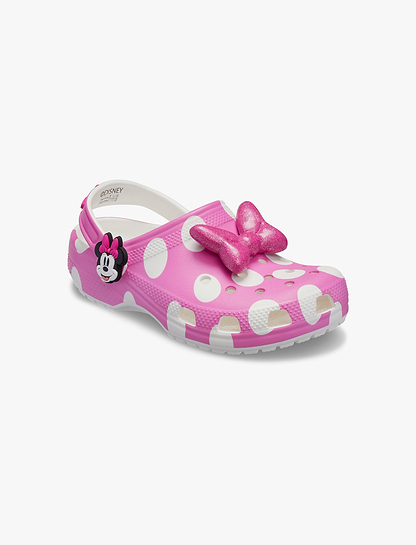 Crocs Toddlers’ Minnie Mouse Classic Clog - כפכפי קרוקס מיני מאוס לילדים מידות קטנות בצבע ורוד