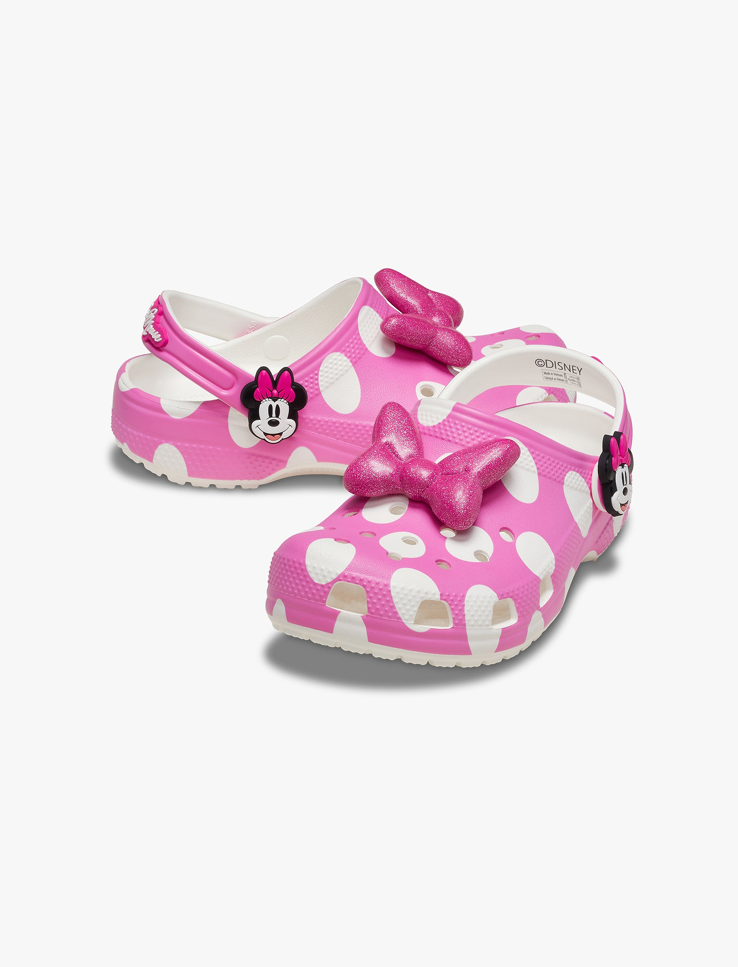 Crocs Toddlers’ Minnie Mouse Classic Clog - כפכפי קרוקס מיני מאוס לילדים מידות קטנות בצבע ורוד