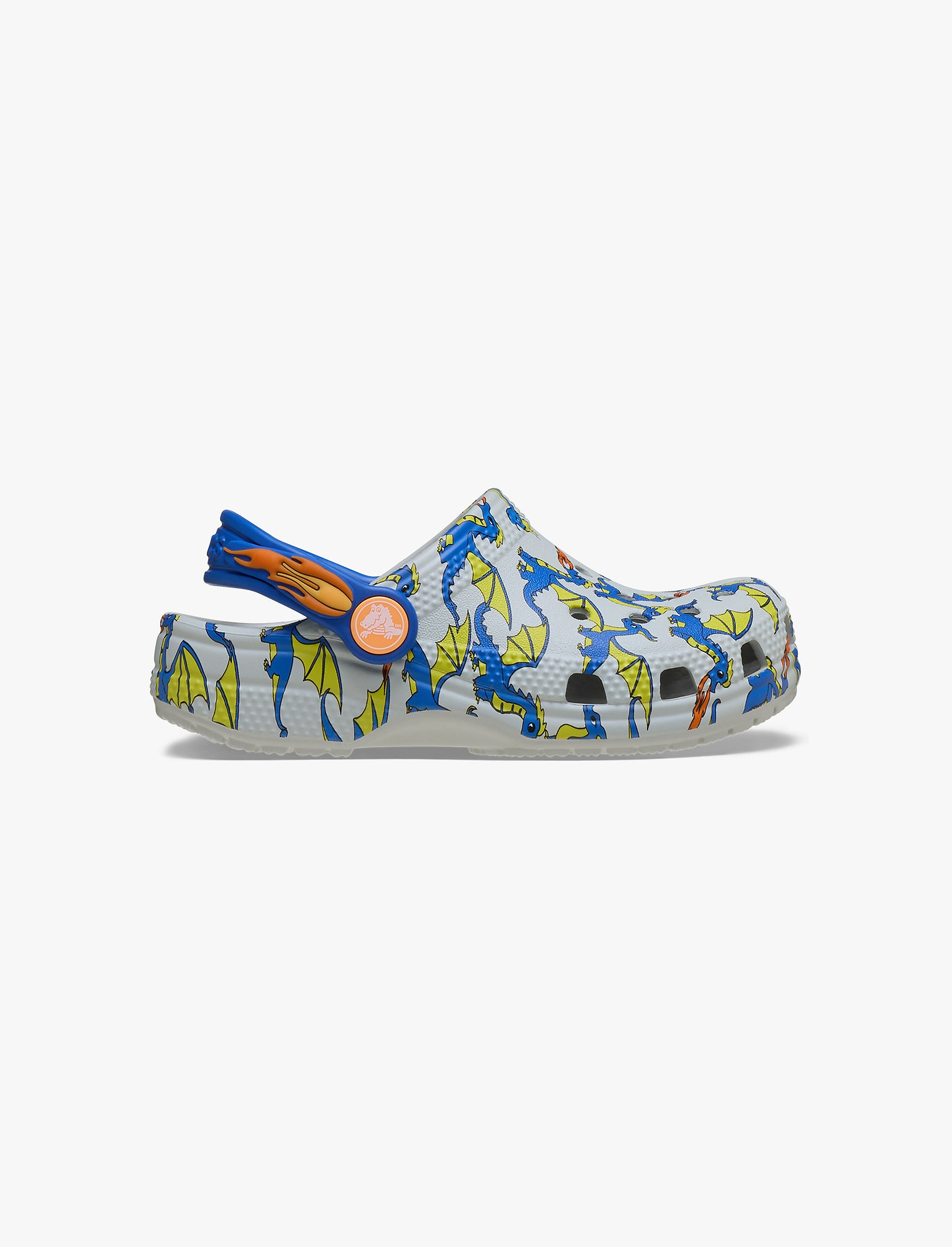 Crocs Toddler Classic Dragon Graphic Clog - כפכפי קרוקס דרקון לילדים מידות קטנות