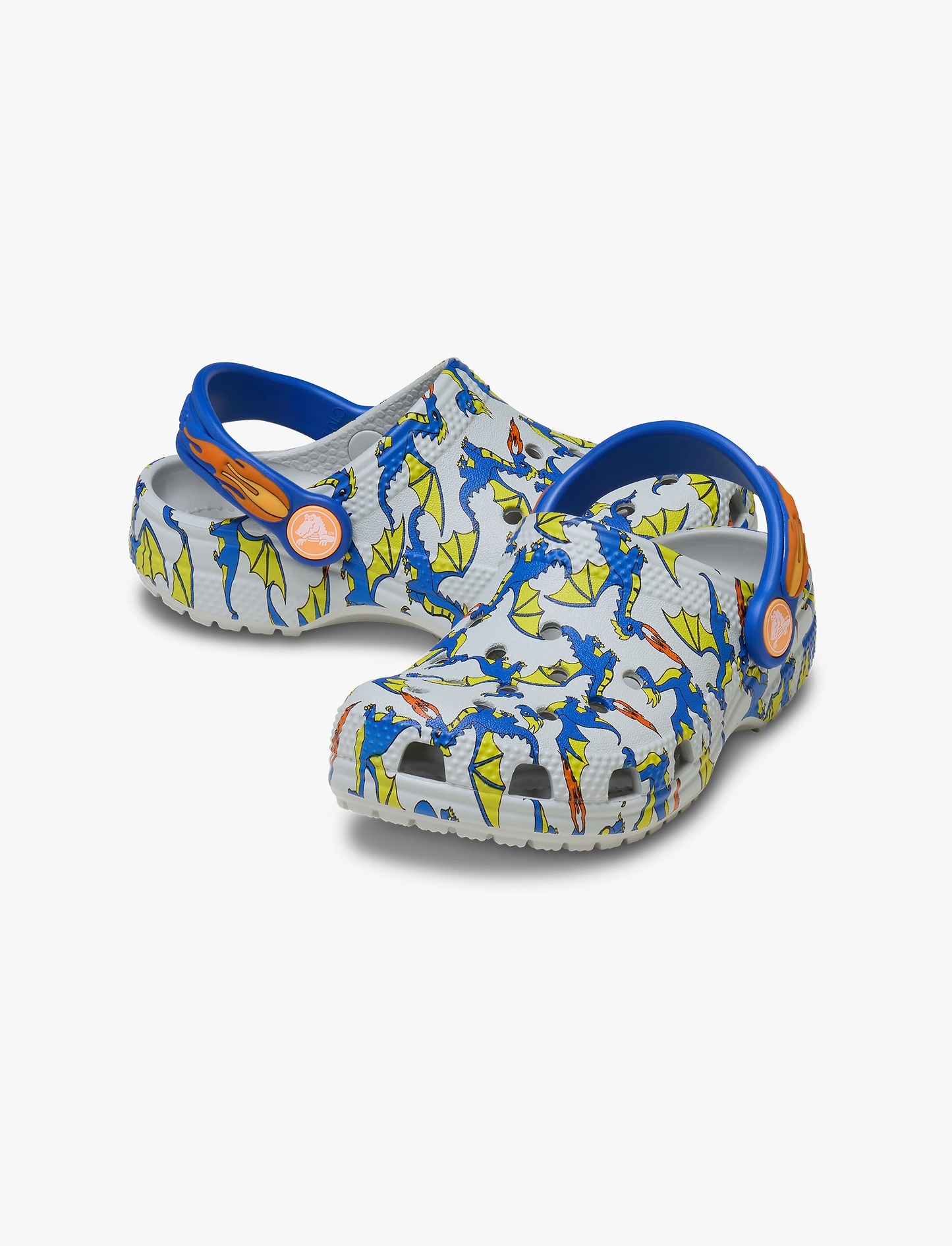 Crocs Toddler Classic Dragon Graphic Clog - כפכפי קרוקס דרקון לילדים מידות קטנות