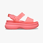 Crocs Soho Frosted Y Strap Sandal - סנדלי פלטפורמה קרוקס לנשים בצבע גויאבה