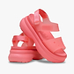 Crocs Soho Frosted Y Strap Sandal - סנדלי פלטפורמה קרוקס לנשים בצבע גויאבה