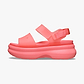Crocs Soho Frosted Y Strap Sandal - סנדלי פלטפורמה קרוקס לנשים בצבע גויאבה