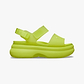 Crocs Soho Frosted Y Strap Sandal - סנדלי פלטפורמה קרוקס לנשים בצבע צהוב זרחני