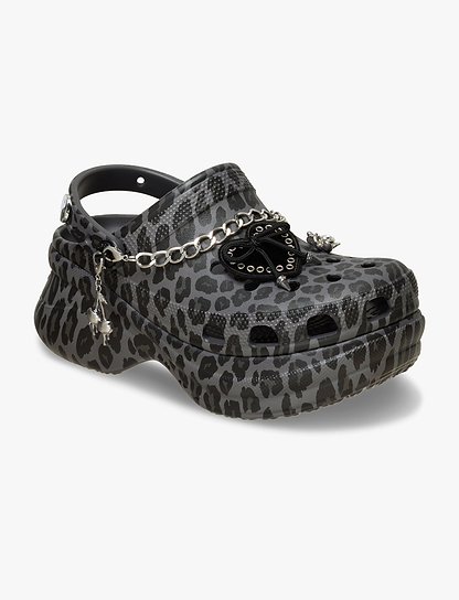 Crocs Bae Leopard Clog - כפכפי פלטפורמה קרוקס לנשים