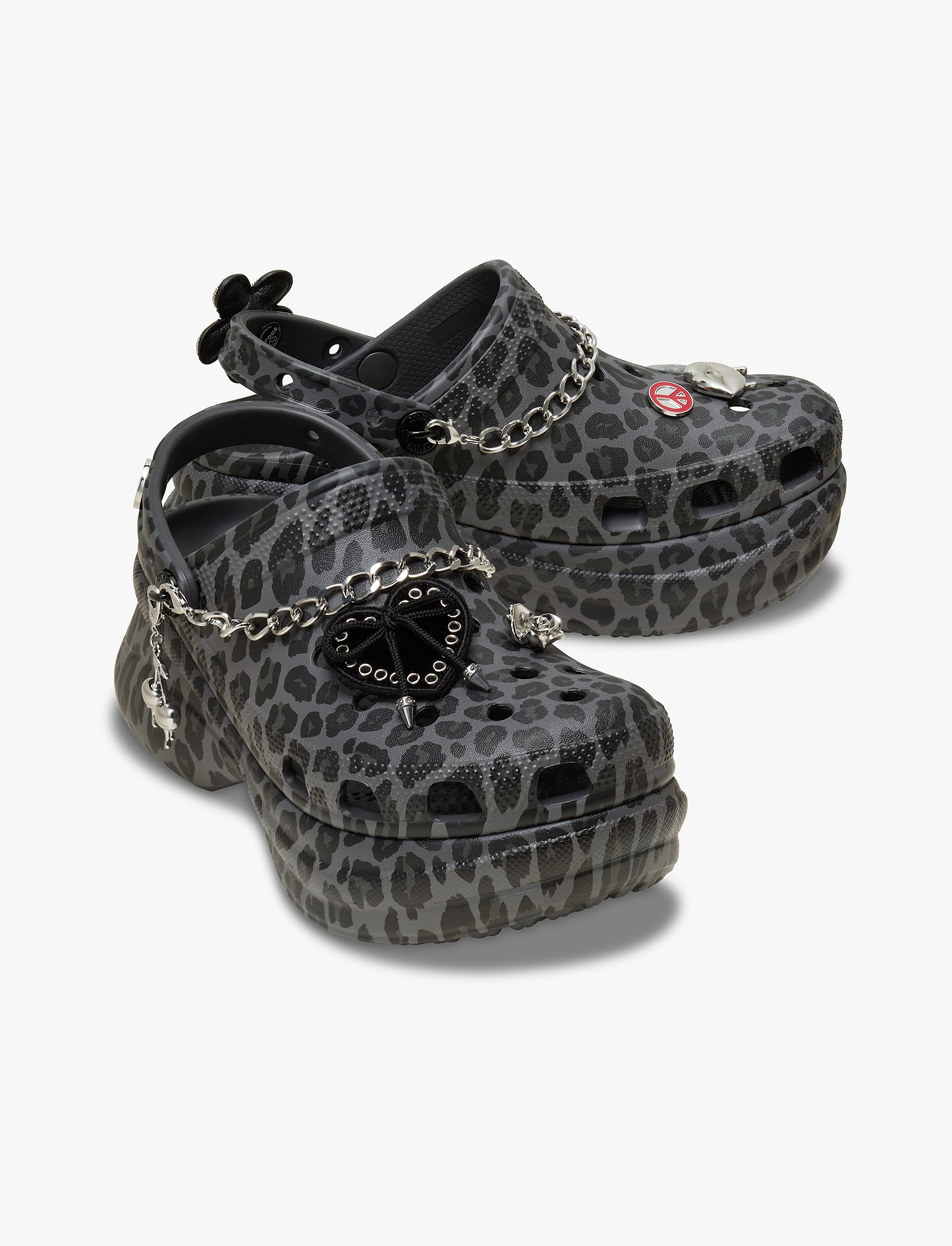 Crocs Bae Leopard Clog - כפכפי פלטפורמה קרוקס לנשים