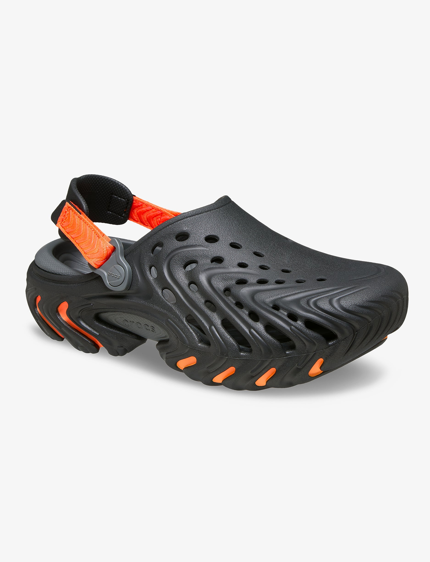 Crocs Echo II - כפכפי קרוקס אקו בצבע שחור/כתום עז