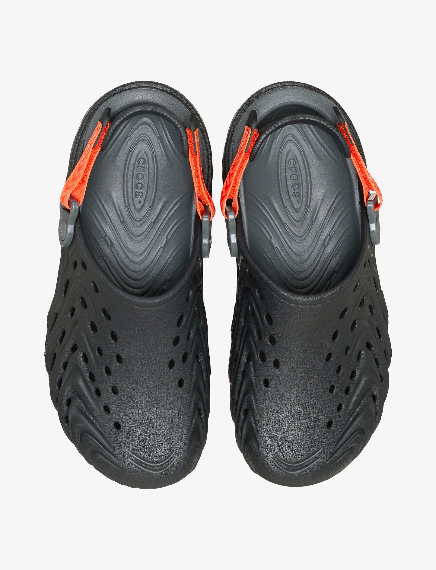 Crocs Echo II - כפכפי קרוקס אקו בצבע שחור/כתום עז