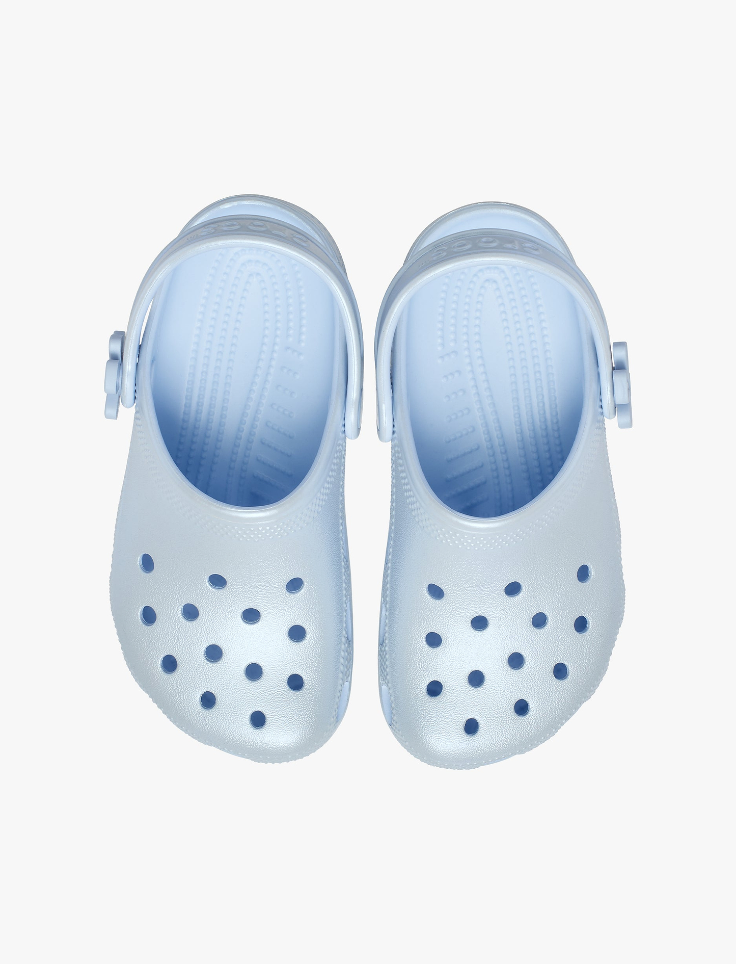 Crocs Kids' Classic Pearl Shine Clog - כפכפי קרוקס פנינה לילדים בצבע כחול פרוסט