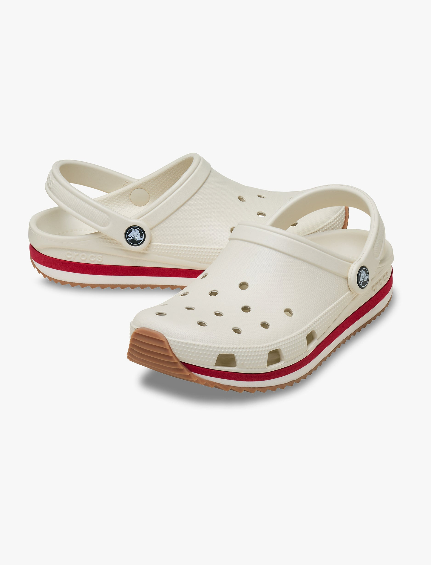Crocs Crocband  Runner - כפכפי קלוג קרוקס קרוקבנד ראנר בצבע לבן פסגה
