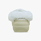 Crocs Classic Platform Fuzz Lined Clog - כפכפי קרוקס פלטפורמה פרוותיים לנשים בצבע קרם