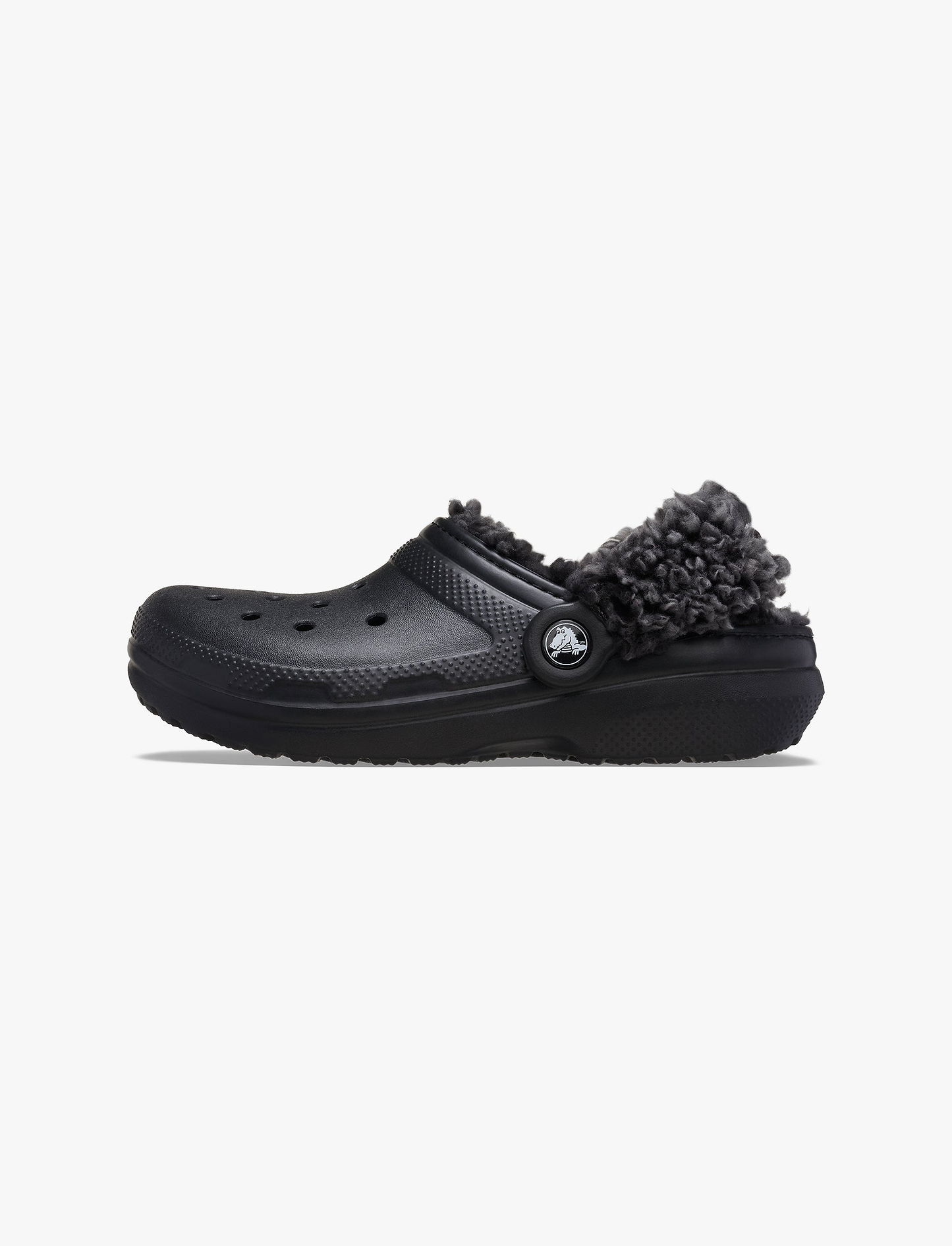Crocs Classic Fleece Lined Clog K - כפכפי קלוג קרוקס פרוותיים בצבע שחור