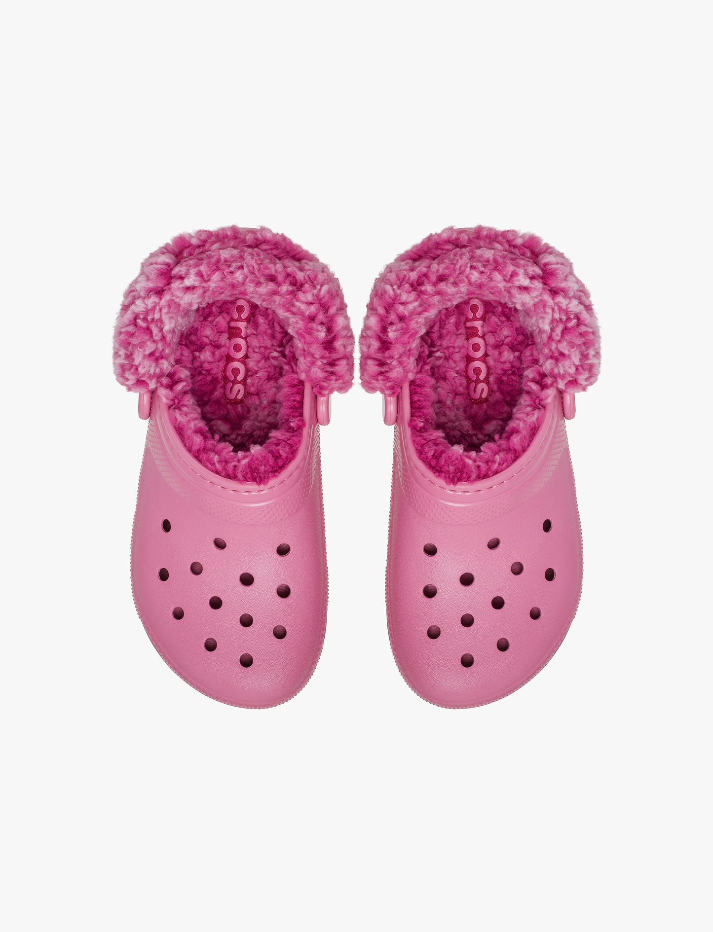 Crocs Toddler Classic Fleece Lined Clog - כפכפי פרווה קרוקס בצבע ורוד לילדים מידות קטנות