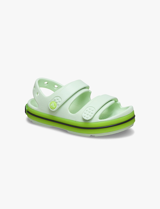 Crocs Crocband Cruiser Neon Band Sandal K - סנדלי קרוקס קרוקבנד לילדים בצבע ירוק תפוח אייס